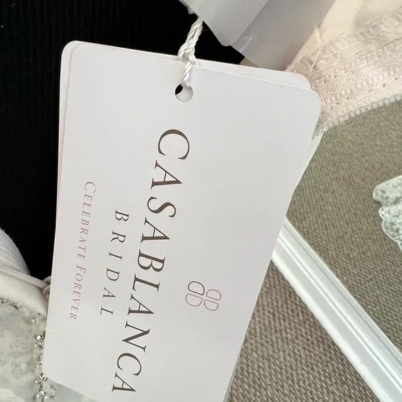 Casablanca Bridal Gown Iris 2244 Size 14 Champagne/Ivory/Silver - Picture 10 of 12